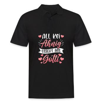Gotti All Kei Ahnig Ussert Mis Gotti - Männer Poloshirt - Schwarz - Vorne - Kai (181cm)