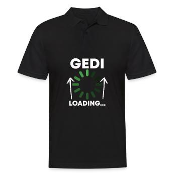 Gedi Loading... Taufged Fragen - Männer Poloshirt - Schwarz - Vorne - Kai (181cm)