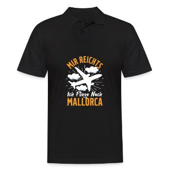 Mir Reichts Ich Fliege Nach Mallorca Auswanderer - Männer Poloshirt - Schwarz - Vorne - Kai (181cm)