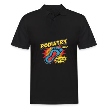 Médecin podiatrique Pieds Dictons Hôpital - Polo Homme - noir - Devant - Kai (181cm)