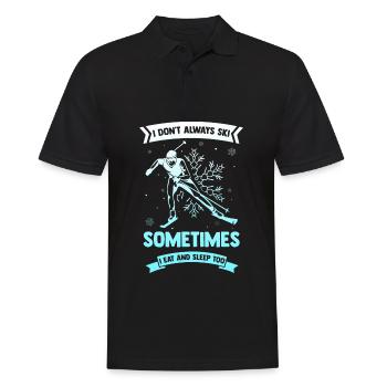 Apres Ski - Men's Polo Shirt - black - Front - Kai (181cm)