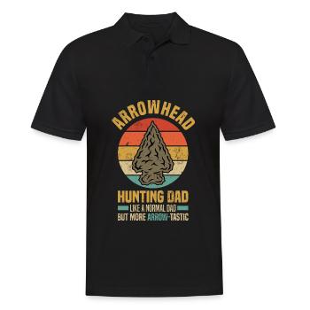 Pfeilspitzen Sammeln | Arrowhead Hobby Geschenke - Männer Poloshirt - Schwarz - Vorne - Kai (181cm)