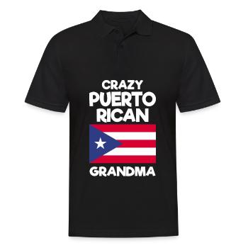 Puerto Rico | Puerto Ricaner Flagge Geschenkideen - Männer Poloshirt - Schwarz - Vorne - Kai (181cm)