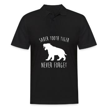 Tigre à dents de sabre - Polo Homme - noir - Devant - Kai (181cm)