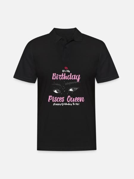 Zodiac sign Pisces - Men's Polo Shirt - black