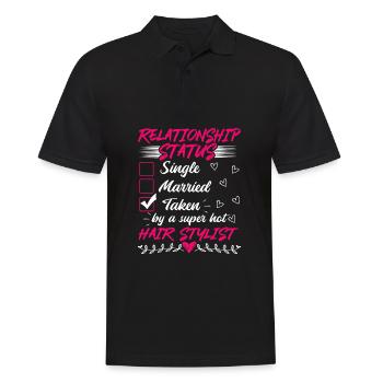 Drôle son et son idée de cadeau Coiffeur - Polo Homme - noir - Devant - Kai (181cm)