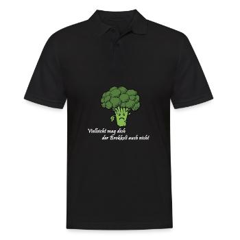 Peut-être que le brocoli ne vous aime pas non plus - Polo Homme - noir - Devant - Kai (181cm)