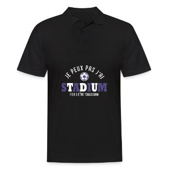 football toulouse Je peux pas j' ai stadium - Polo Homme - noir - Devant - Kai (181cm)