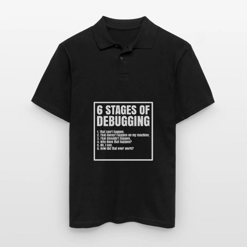 Informatik Programmierer Coder C++ Html Männer Poloshirt