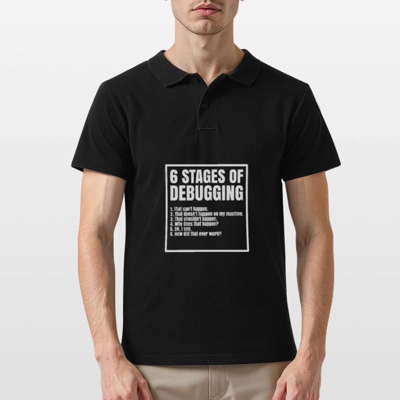 Informatik Programmierer Coder C++ Html Männer Poloshirt