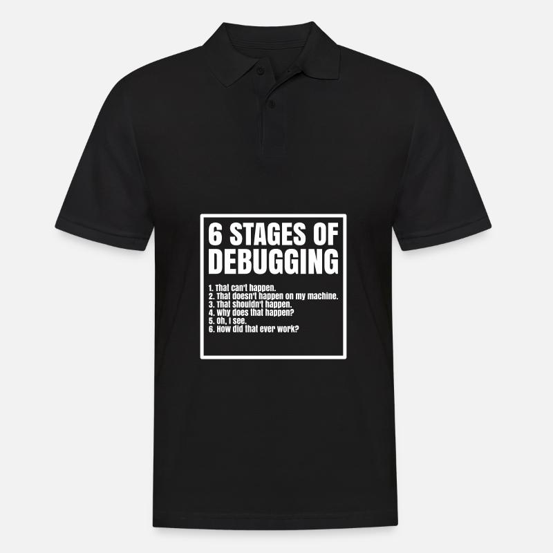 Computer Science Programmer Coder C++ Html - Men's Polo Shirt - black