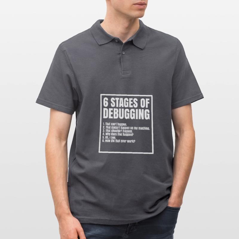 Informatik Programmierer Coder C++ Html Männer Poloshirt