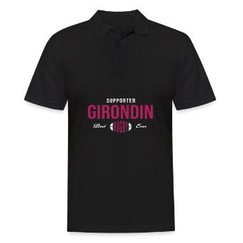 Rugby Bordeaux supporter rugby girondins - Polo Homme - noir - Devant - Kai (181cm)