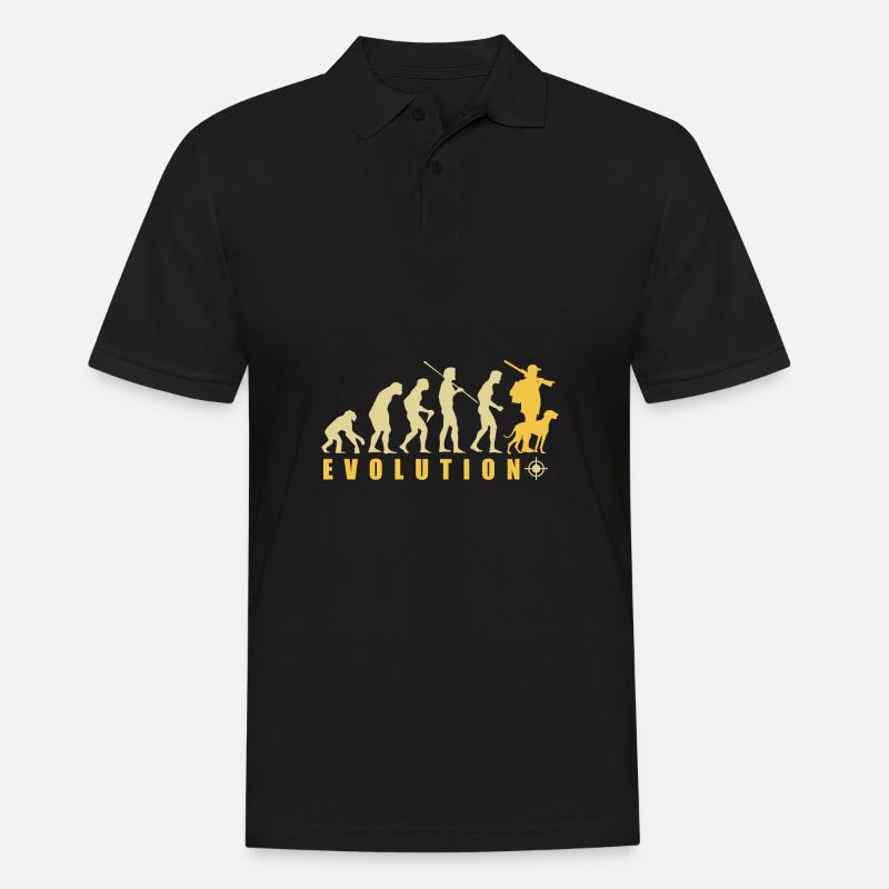 Evolution Hunter Funny Hunting Gift - Men's Polo Shirt - black