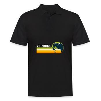 climb escalade Vercors sport climbing - Polo Homme - noir - Devant - Kai (181cm)