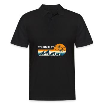 Vélo Tourmalet ascension tourmalet velo cycliste - Polo Homme - noir - Devant - Kai (181cm)
