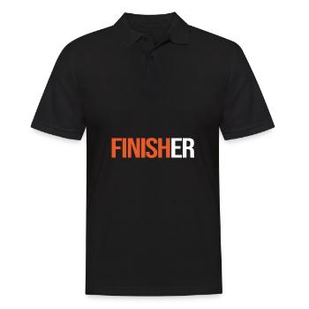 Finisher T-shirt sport sportifs à personnaliser - Polo Homme - noir - Devant - Kai (181cm)