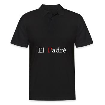 cadeau papa El padré cadeau papa fête - Polo Homme - noir - Devant - Kai (181cm)