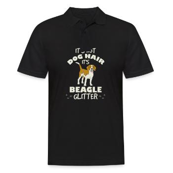Beagle Mama Beagle Dad Es ist nicht Hundehaar - Männer Poloshirt - Schwarz - Vorne - Kai (181cm)