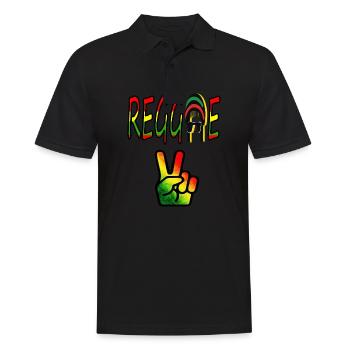 Reggae Music Jahman Musikverein Musikverein cadeau - Polo Homme - noir - Devant - Kai (181cm)