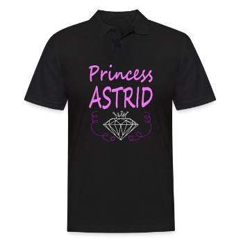 Ich heiße Astrid Prinzessin Astrid Geschenkidee - Männer Poloshirt - Schwarz - Vorne - Kai (181cm)