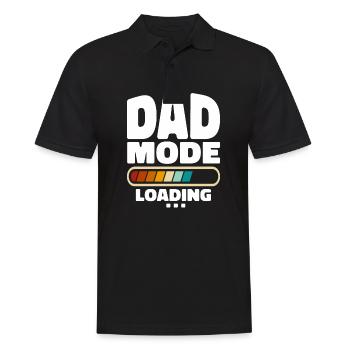 Funny Dad Mode Chargement Citation Meilleur Papa Jamais - Polo Homme - noir - Devant - Kai (181cm)