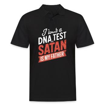 I took a DNA test: Satan is my father! - Men's Polo Shirt - black - Front - Kai (181cm)