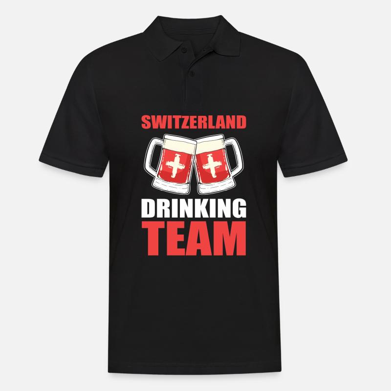 Schweiz Schweizer Schweizerdeutsch - Männer Poloshirt - Schwarz