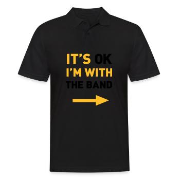Im with the Band - Men's Polo Shirt - black - Front - Kai (181cm)