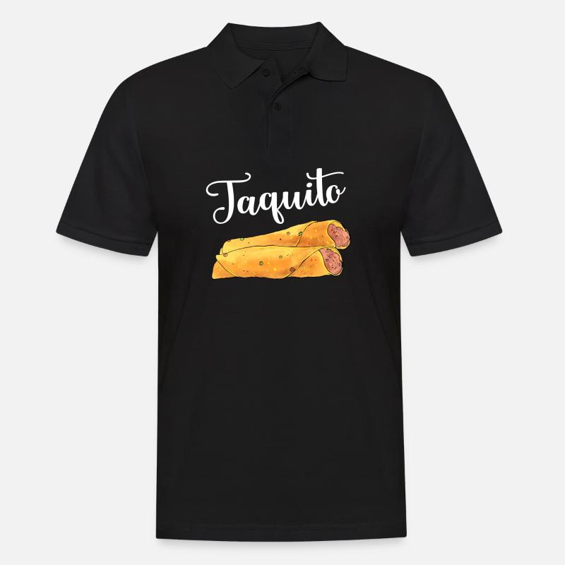Taco-Taquito-Match - Männer Poloshirt - Schwarz