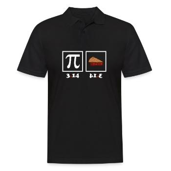 Pi Day Pie - Männer Poloshirt - Schwarz - Vorne - Kai (181cm)