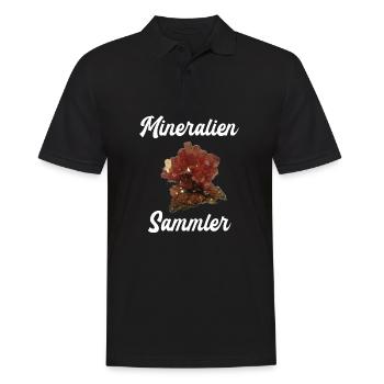 Mineralien Steine Geologie Sammler Mineral Geologe - Männer Poloshirt - Schwarz - Vorne - Kai (181cm)