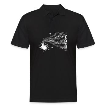 Floating Score Symphony - Men's Polo Shirt - black - Front - Kai (181cm)
