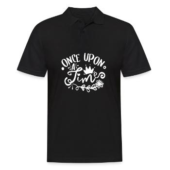 Once Upon A Time Märchen Spruch - Männer Poloshirt - Schwarz - Vorne - Kai (181cm)