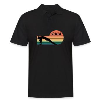Yoga Arc en Soleil Silhouette - Polo Homme - noir - Devant - Kai (181cm)
