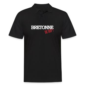 Bretonne de ouf - Polo Homme - noir - Devant - Kai (181cm)