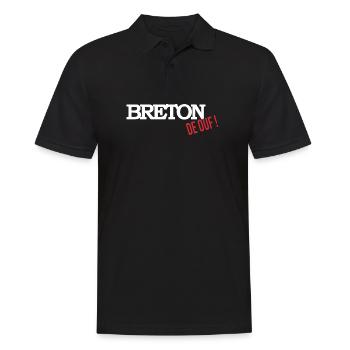 Breton de ouf - Polo Homme - noir - Devant - Kai (181cm)