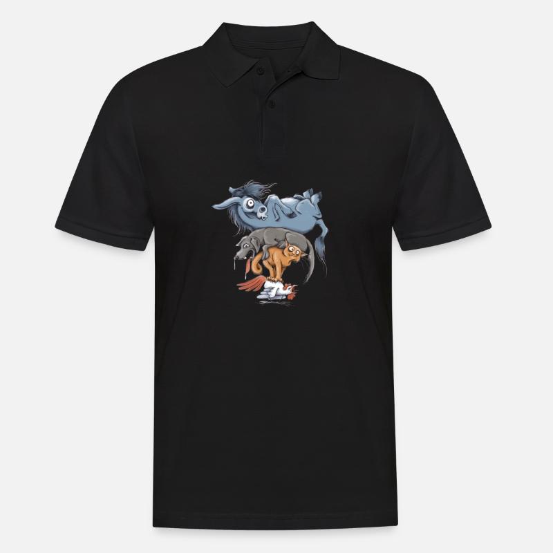 Worth A Try - Männer Poloshirt - Schwarz