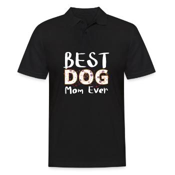 Best Dog Mama - Men's Polo Shirt - black - Front - Kai (181cm)