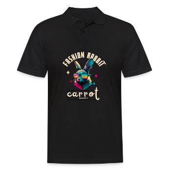 Rabbit Fashion Carpet Society - Men's Polo Shirt - black - Front - Kai (181cm)