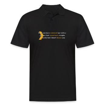 Endowed Genius Quote Typografie - Männer Poloshirt - Schwarz - Vorne - Kai (181cm)