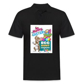 Happy Easter Osterhase Egg Hunt Champion Ostern - Männer Poloshirt - Schwarz - Vorne - Kai (181cm)