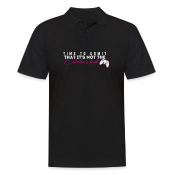 T-shirt de faute de joueur de la manette - Polo Homme - noir - Devant - Kai (181cm)