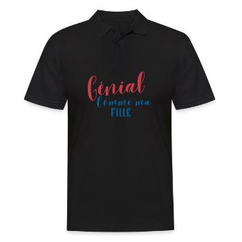 Génial Comme ma Fille - Polo Homme - noir - Devant - Kai (181cm)