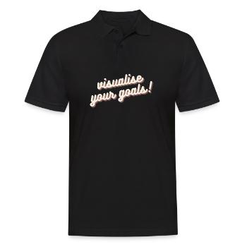 Visualisez vos objectifs Motivation Mentalité Chemise - Polo Homme - noir - Devant - Kai (181cm)