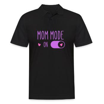 Mode Maman Active Violet - Polo Homme - noir - Devant - Kai (181cm)