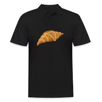 Illustration du croissant doré du lever du soleil - Polo Homme - noir - Devant - Kai (181cm)