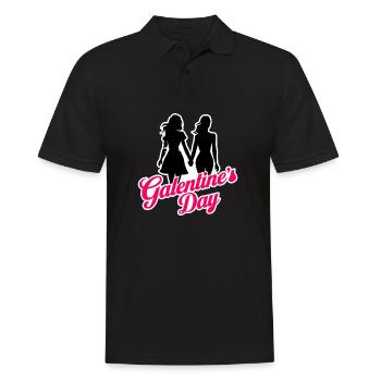 Galentine's Day 2026 Mädchen - Männer Poloshirt - Schwarz - Vorne - Kai (181cm)