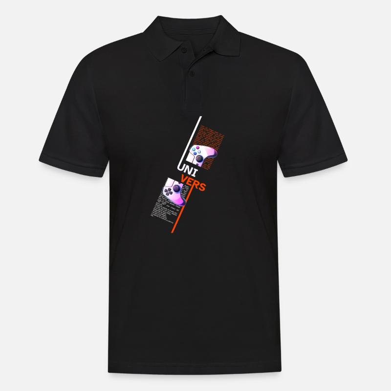 Universe Games Fusion Controller - Männer Poloshirt - Schwarz