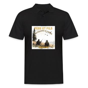 Père et Fils Chasse Ensemble - Polo Homme - noir - Devant - Kai (181cm)